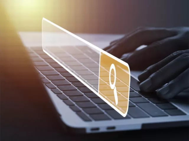 Create a professional design that highlights the importance of keywords in search engine opti