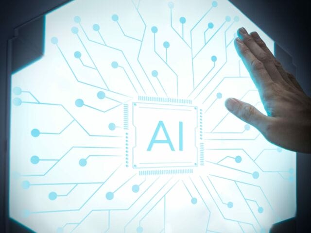 Palm print scanner to unlock a futuristic door